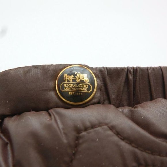 Coach CANTINA Signature Quilted Wedge Boot Brown - Picture 7 of 12